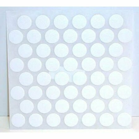FASTCAP Adhesive Cover Caps Pvc White 9/16 in. 1 Sheet 52 Caps FC.SP.14MM.WH